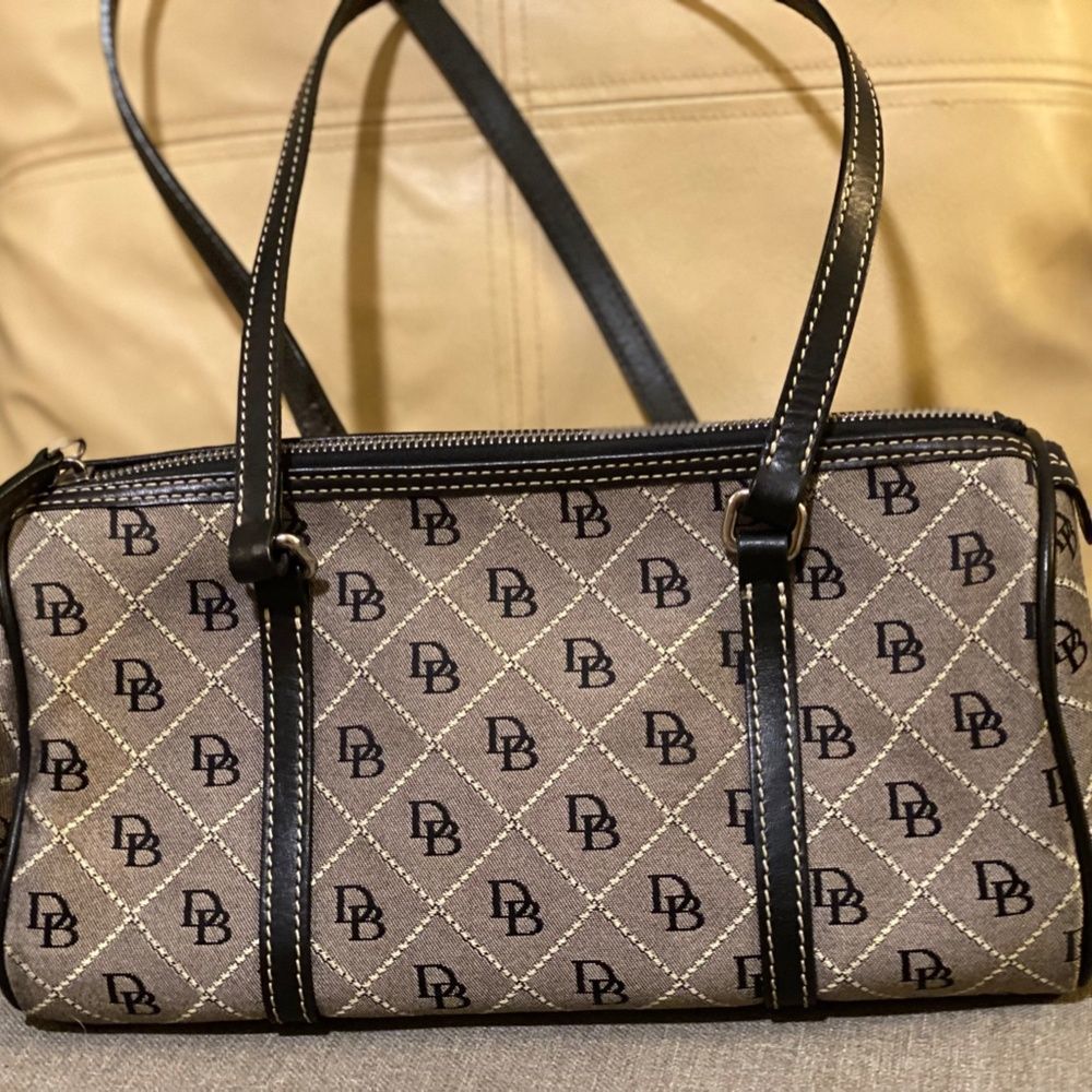 DOONEY & BOURKE SIGNATURE CANVAS BARREL BAG